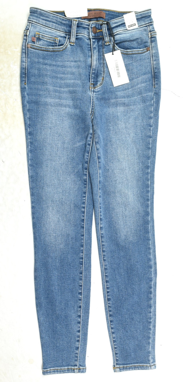 Judy Blue Jeans Womens 3/26 Blue Skinny Fit Warm Wishes Thermal Stretch Denim